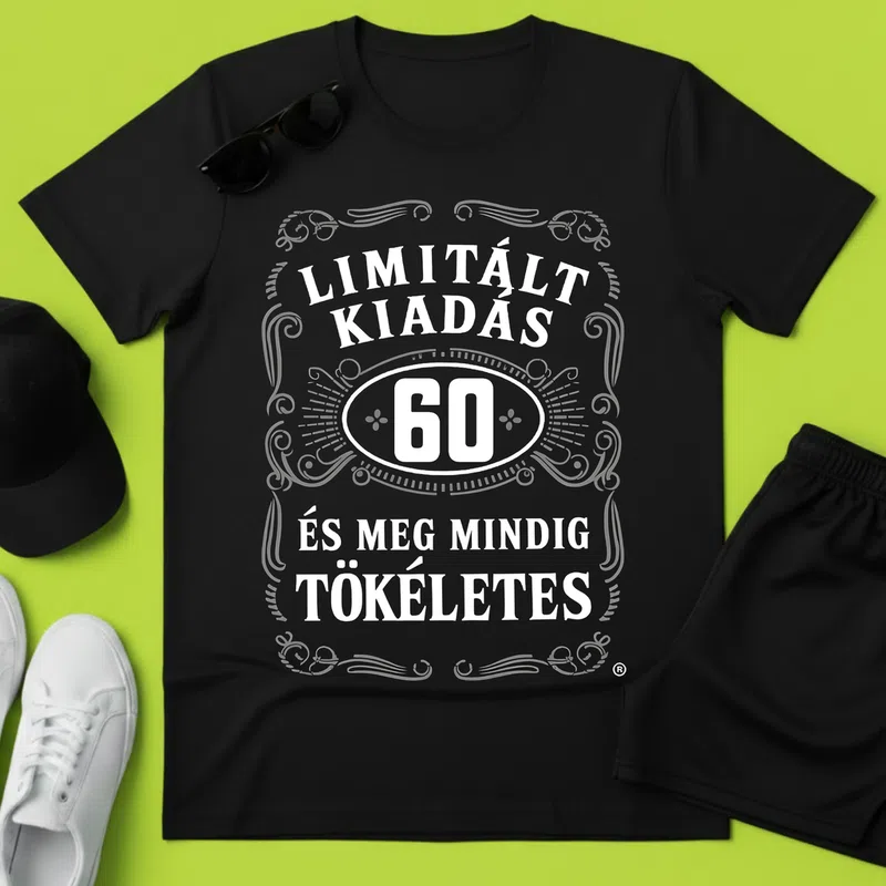 Limitált kiadás 60 Még mindig tökéletes Születésnap - Férfi póló - Fekete - Születésnap
