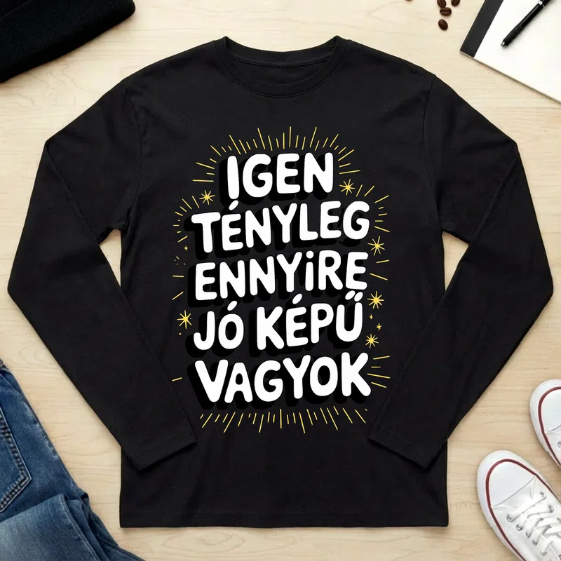 Unisex hosszú ujjú póló