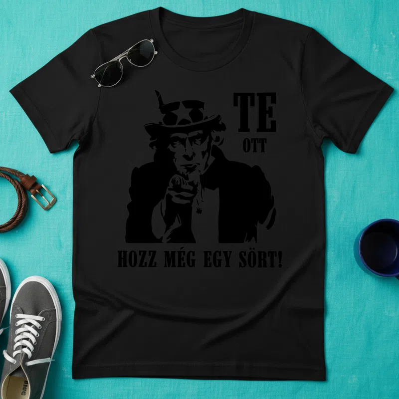 Fekete Minimalizmus Vicces - Férfi póló - Fekete - Vicces - Meme