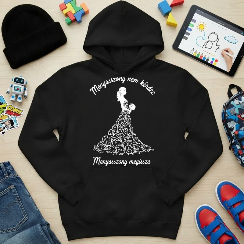 Gyerek kapucnis pulcsi