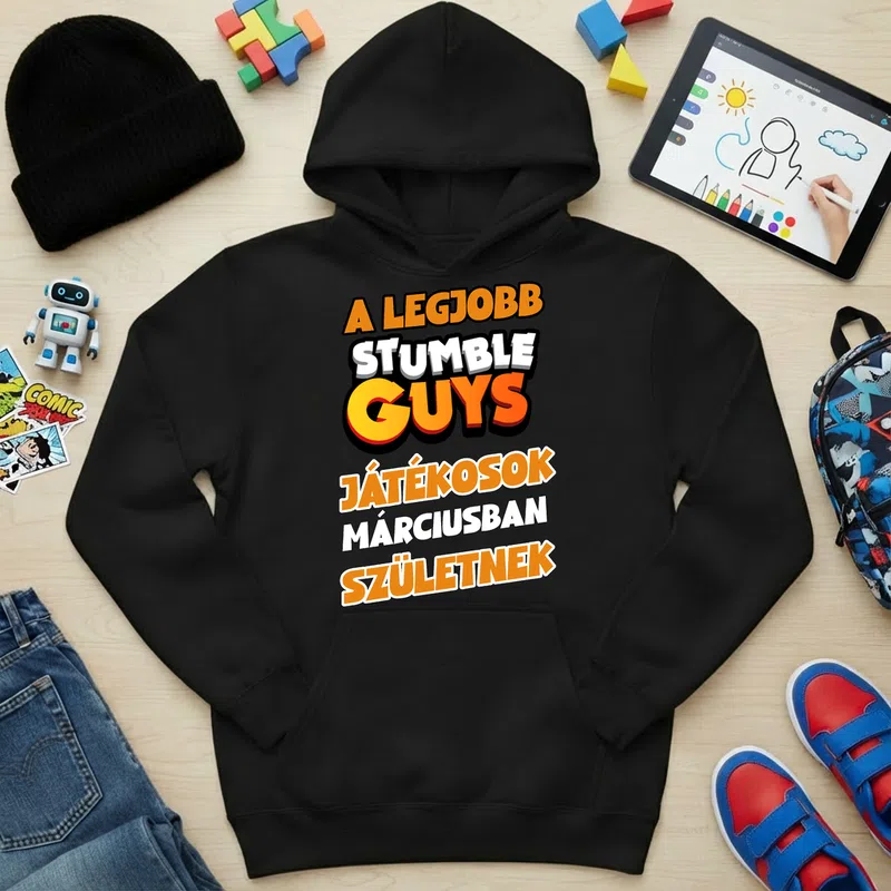 Gyerek kapucnis pulcsi