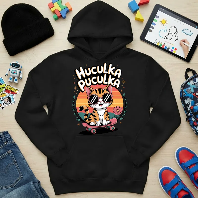 Gyerek kapucnis pulcsi