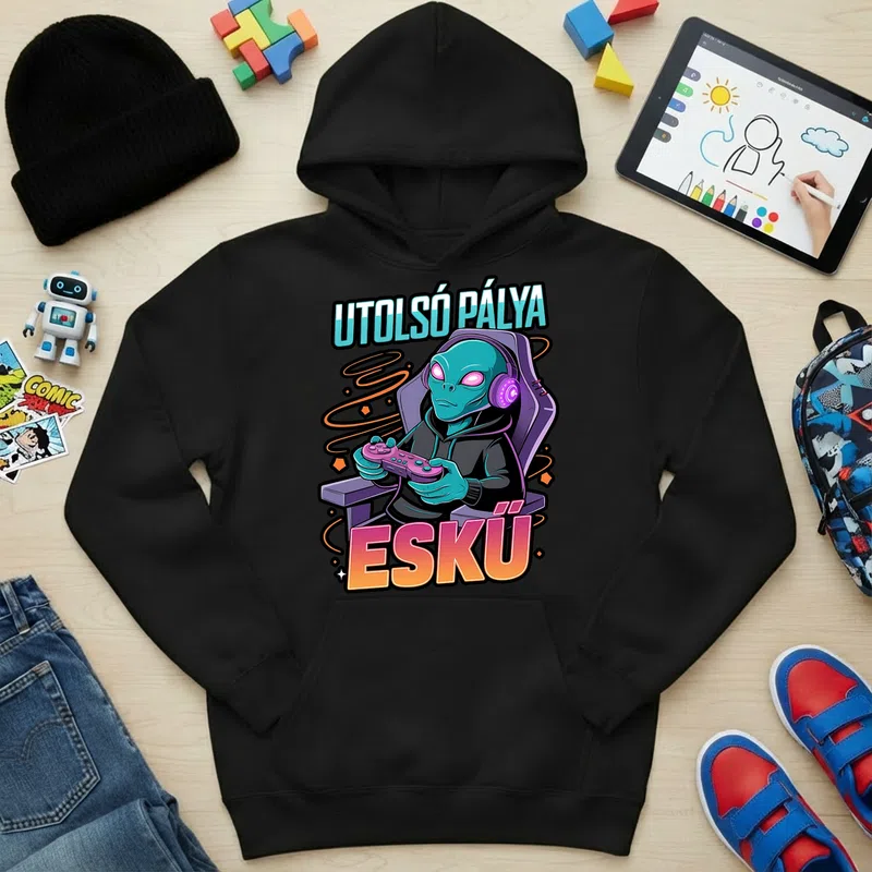 Gyerek kapucnis pulcsi