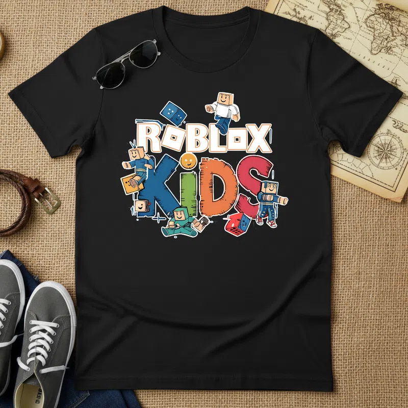 ROBLOX KIDS vidám színes Gamer - Férfi póló - Fekete - Gamer - gamer-polok-2
