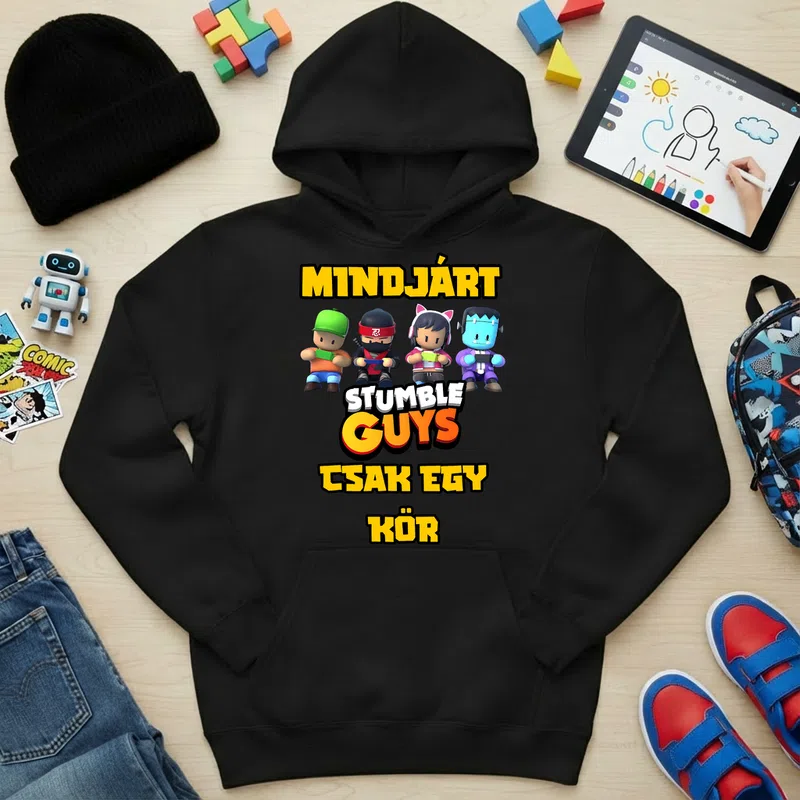 Gyerek kapucnis pulcsi