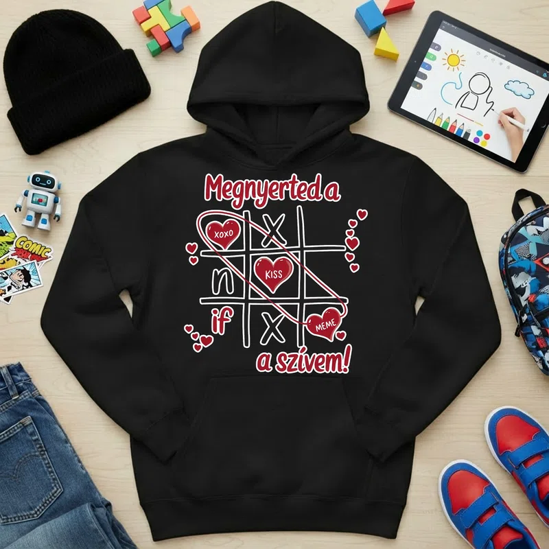 Gyerek kapucnis pulcsi