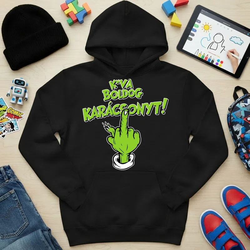 Gyerek kapucnis pulcsi