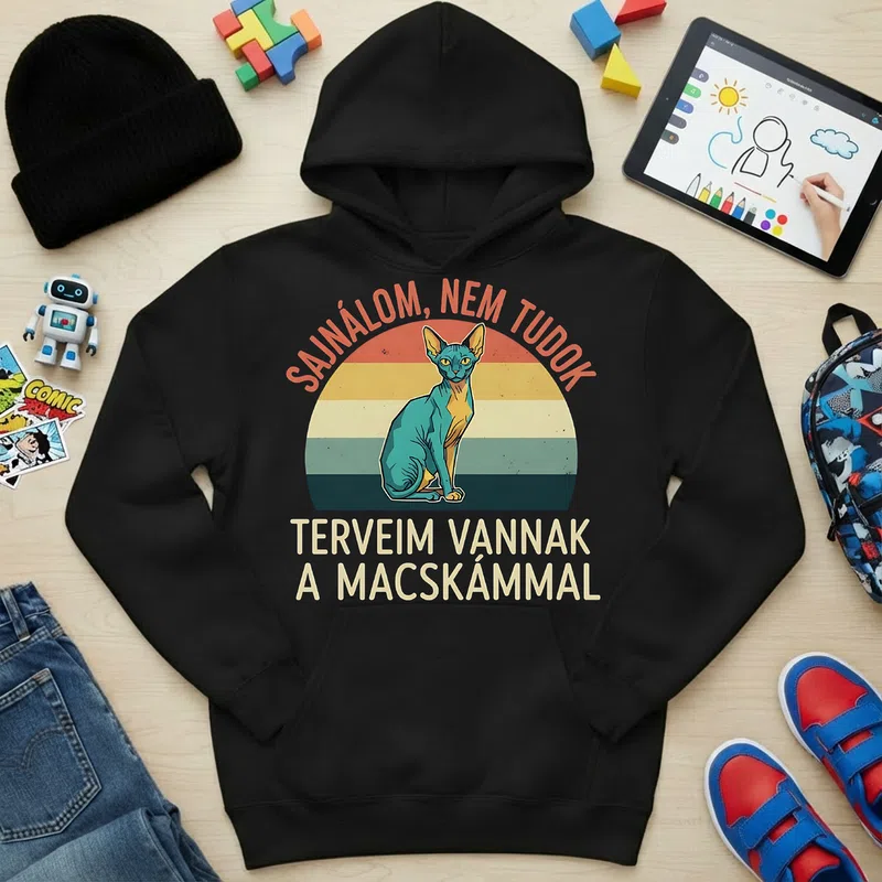 Gyerek kapucnis pulcsi