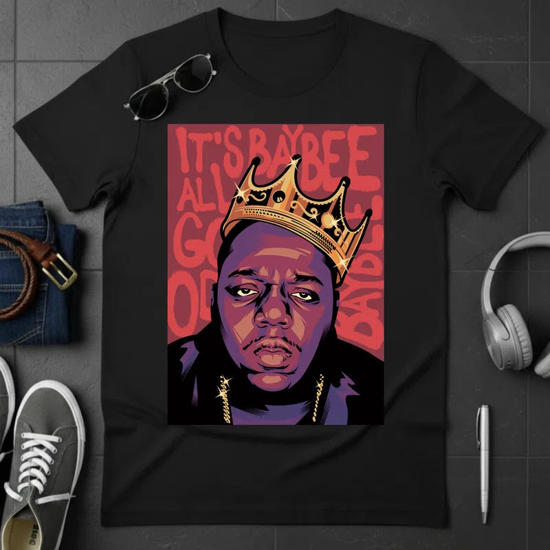 IT'S BARBEE ikonikus korona portré Hobbi - Férfi póló - Fekete - Hobbi - Zene