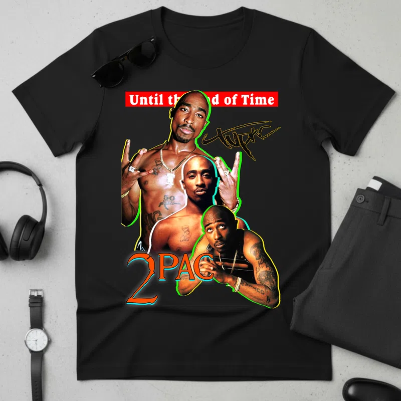 Until the End of Time Nostalgia Collage Hobbi - Férfi póló - Fekete - Hobbi - Zene