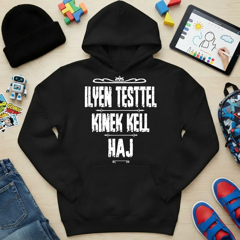 Gyerek kapucnis pulcsi