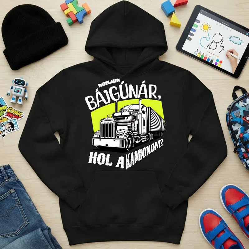 Gyerek kapucnis pulcsi