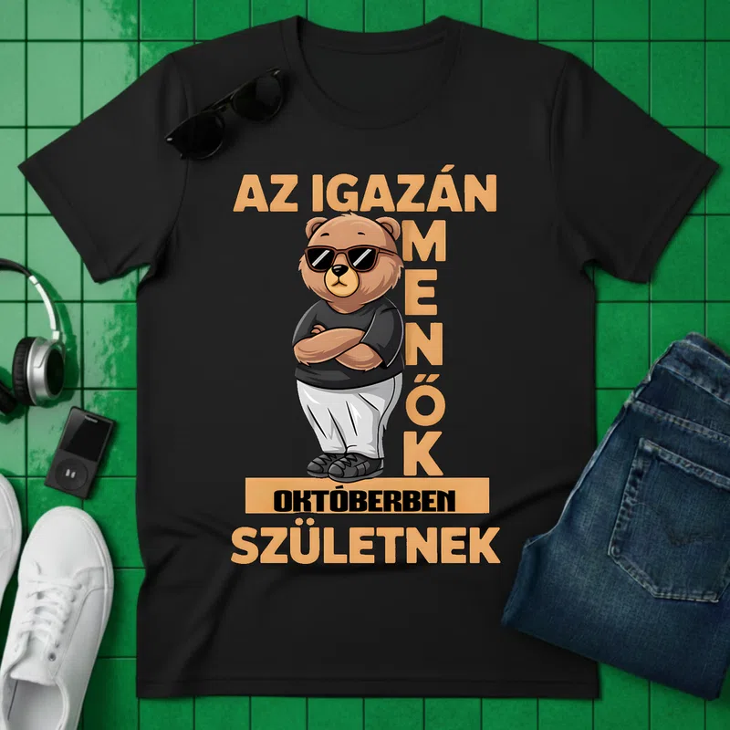 Az igazán menők októberben születnek stílusos maci