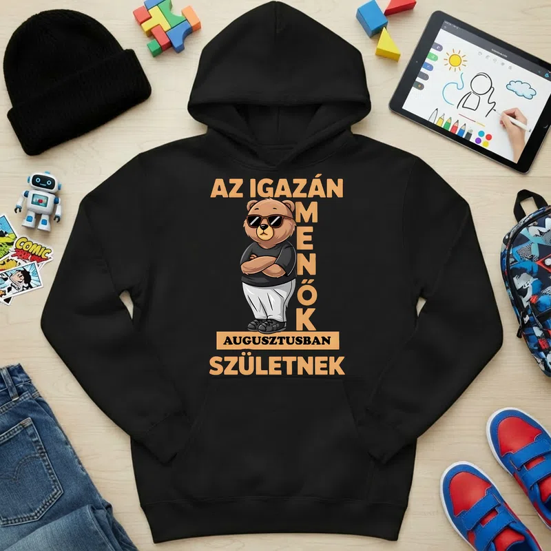 Gyerek kapucnis pulcsi