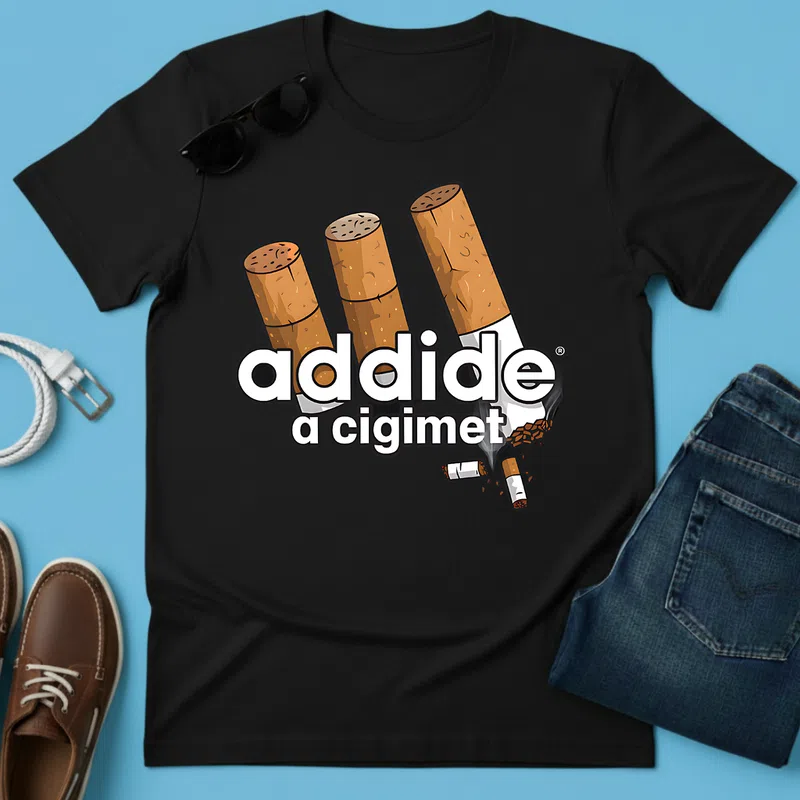 add ide a cigimet vicces paródia Márka paródia - Férfi póló - Fekete - Vicces - Márka paródia