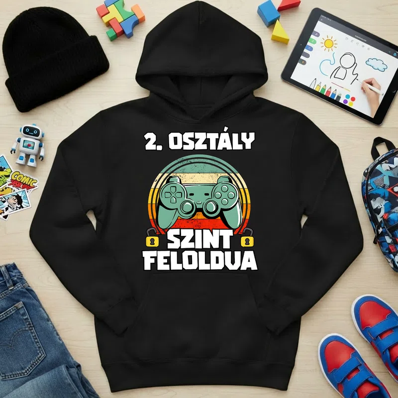 Gyerek kapucnis pulcsi