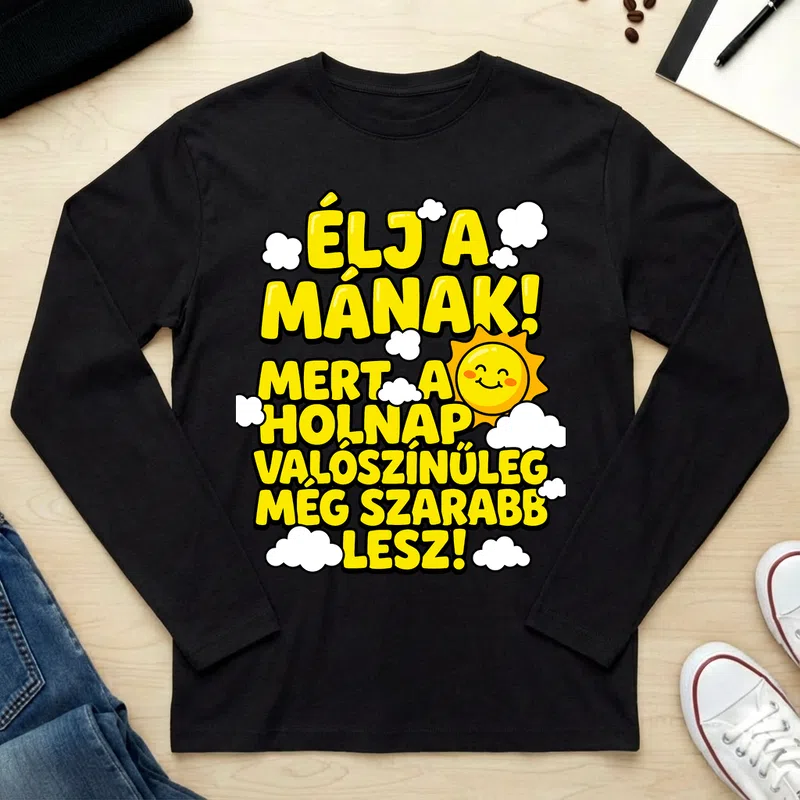Unisex hosszú ujjú póló