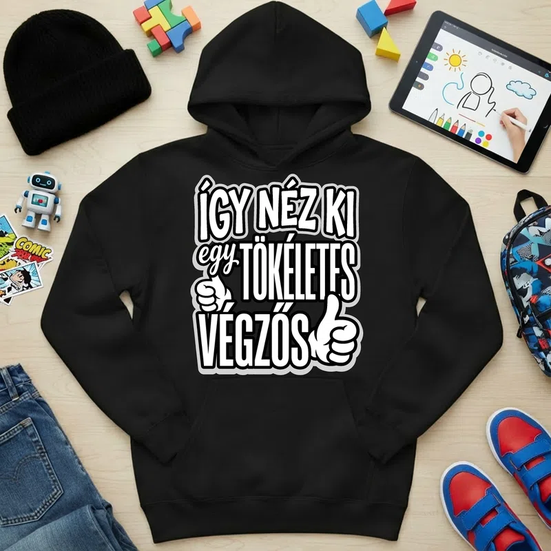 Gyerek kapucnis pulcsi