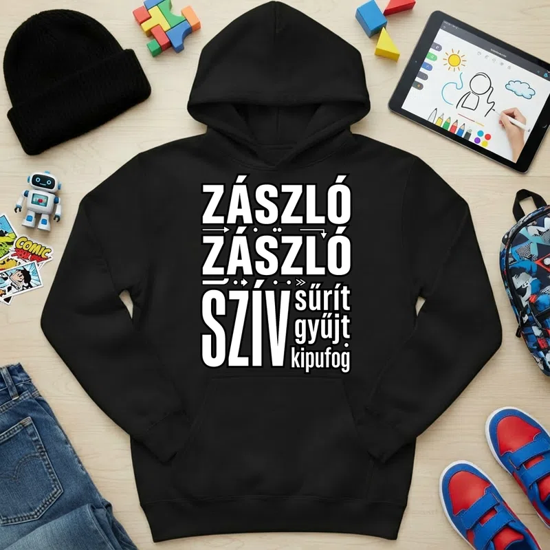 Gyerek kapucnis pulcsi