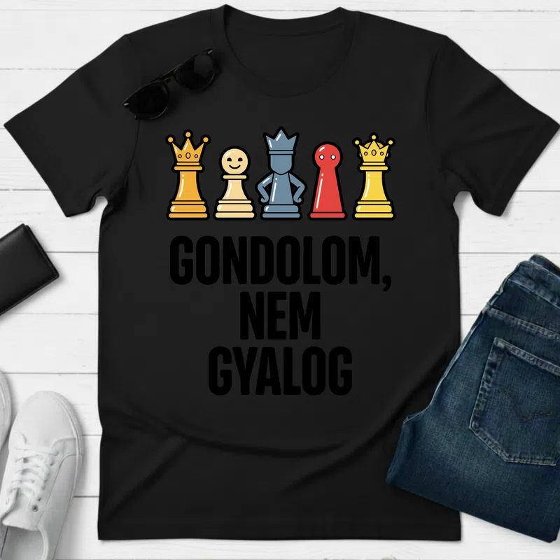 Sakkbábuk Királyi Vidám Vektor Hobbi Társasjáték - Férfi póló - Fekete - Hobbi - Társasjáték