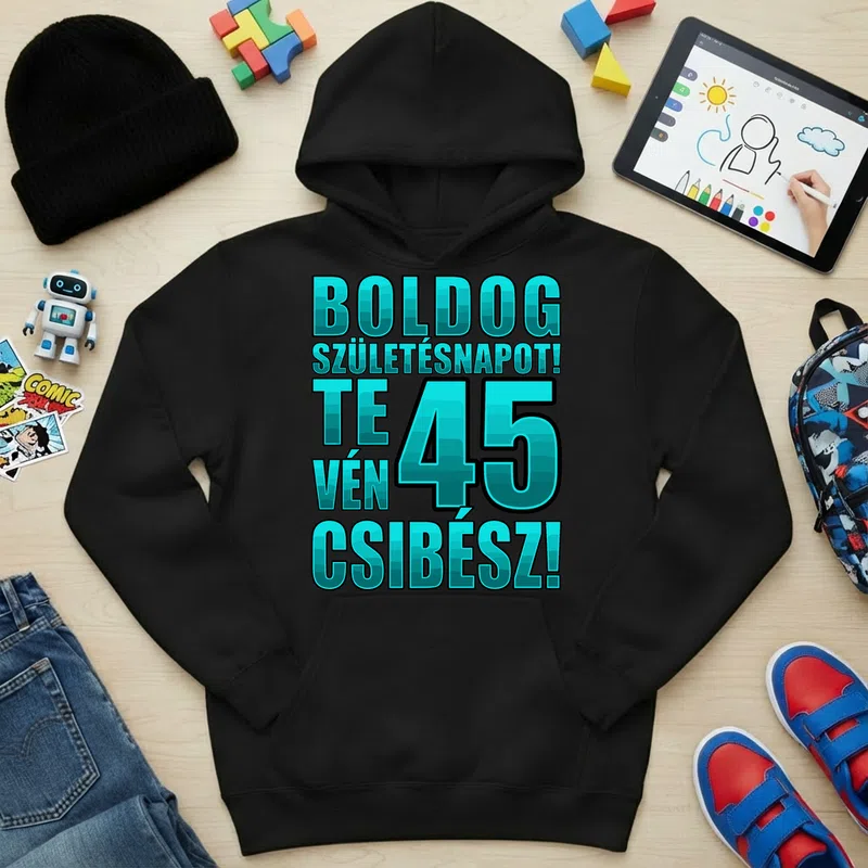 Gyerek kapucnis pulcsi