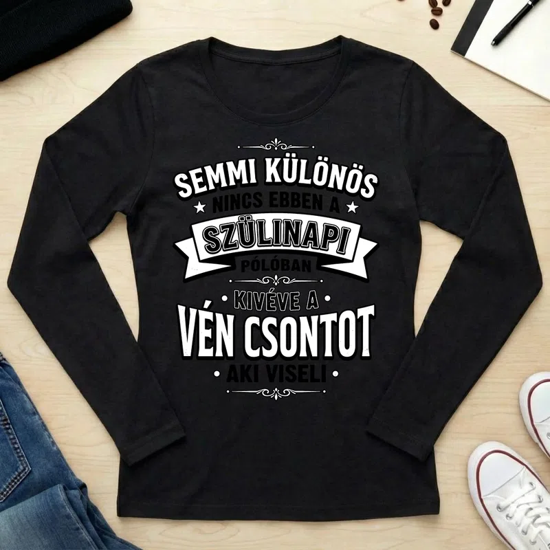 Női hosszú ujjú póló