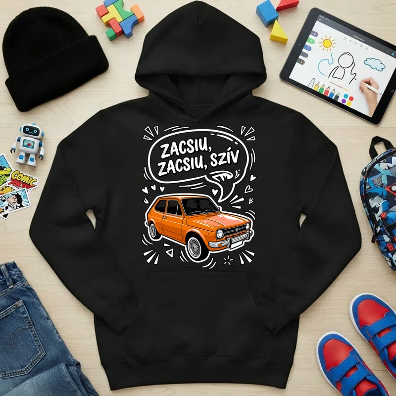 Gyerek kapucnis pulcsi