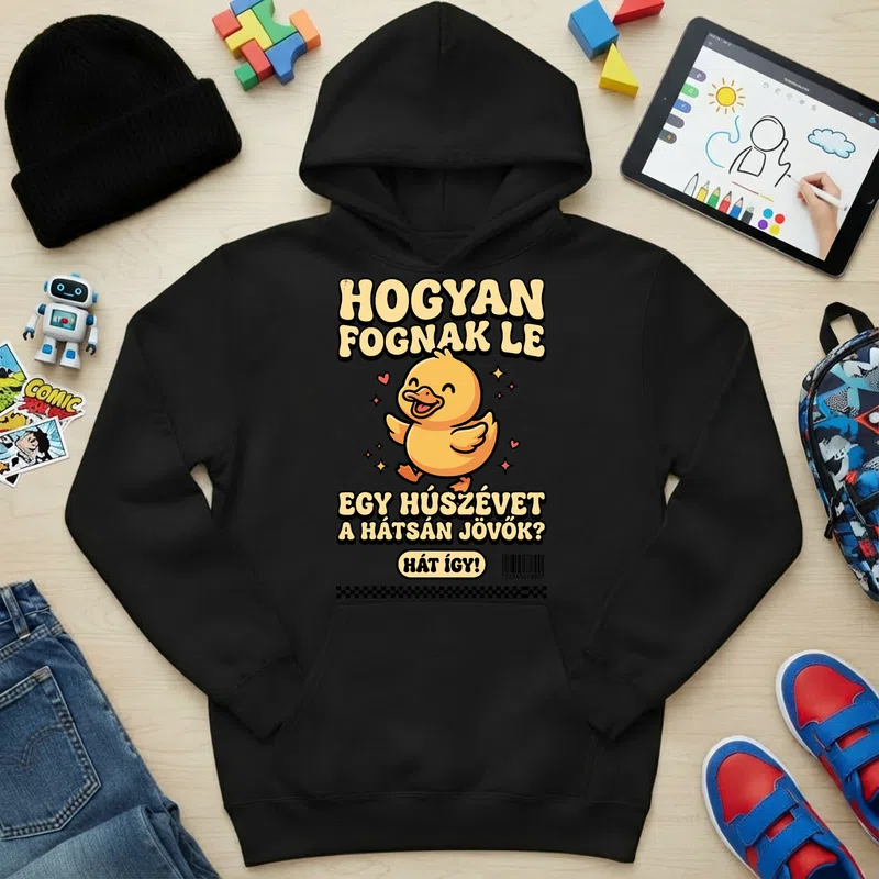 Gyerek kapucnis pulcsi