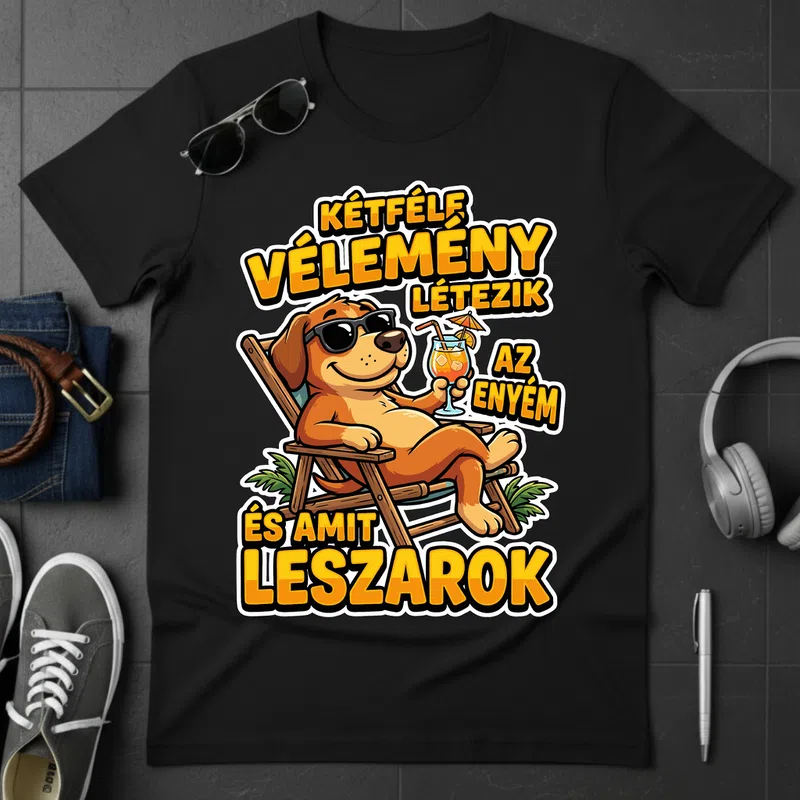 Kétféle vélemény létezik az enyém – laza humoros Vicces Meme