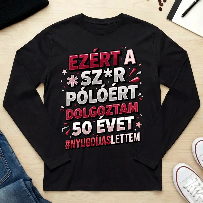 Unisex hosszú ujjú póló