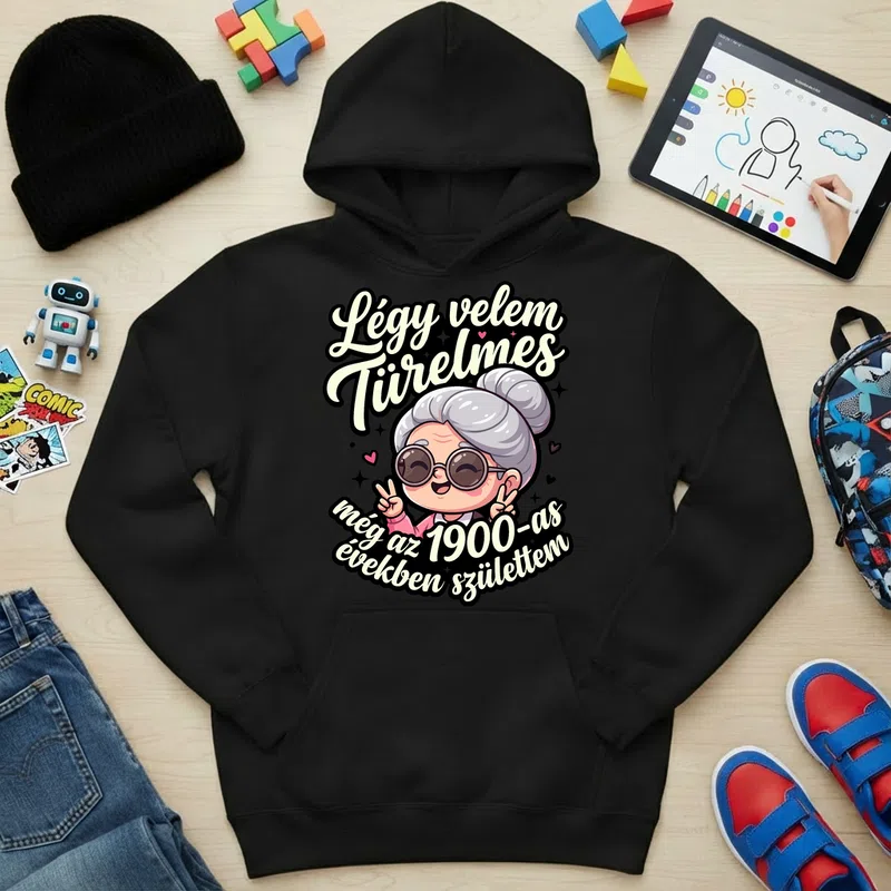 Gyerek kapucnis pulcsi