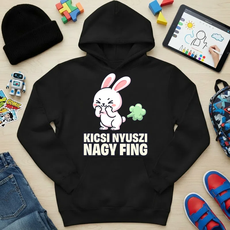 Gyerek kapucnis pulcsi