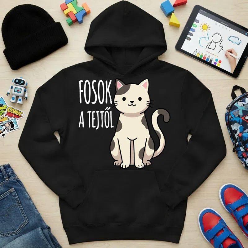 Gyerek kapucnis pulcsi