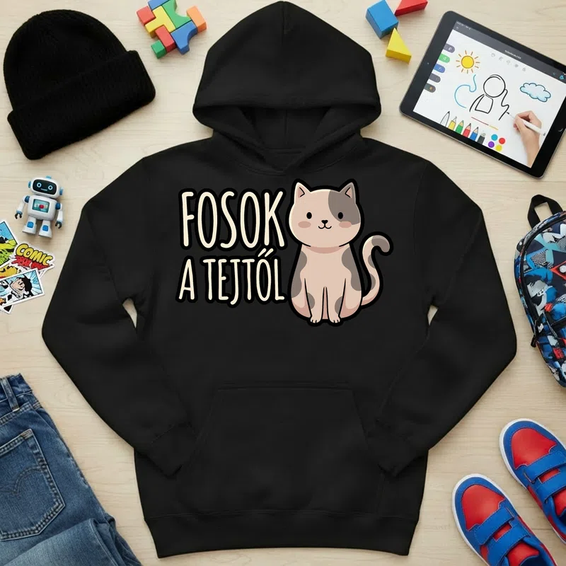 Gyerek kapucnis pulcsi