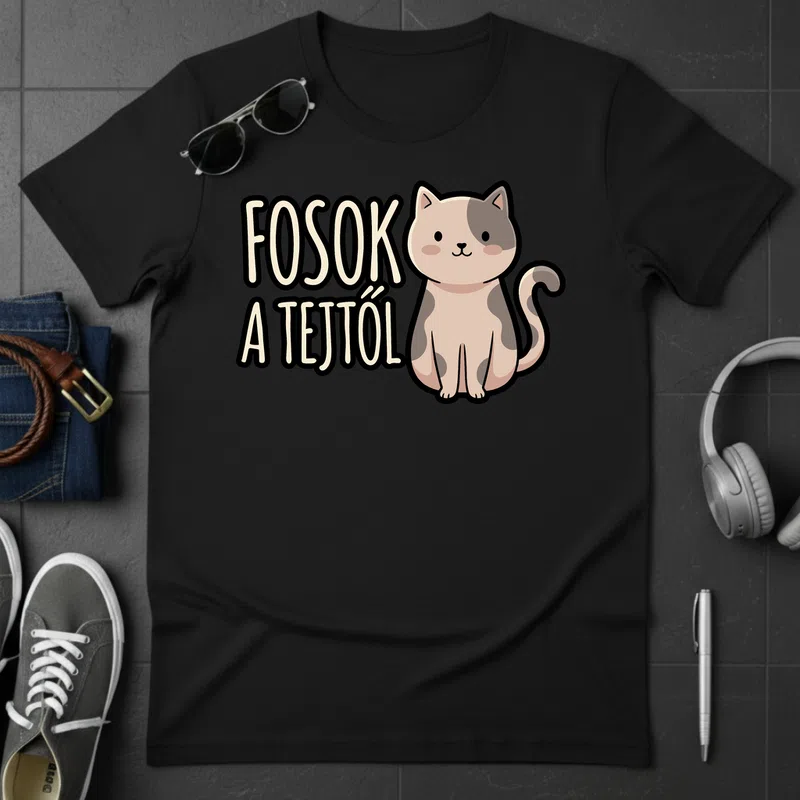 Fosok a tejtől cuki macska