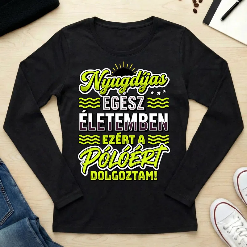 Női hosszú ujjú póló