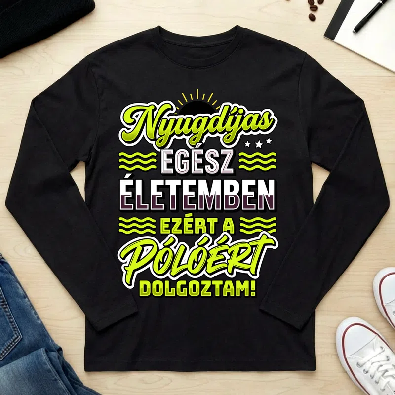 Unisex hosszú ujjú póló