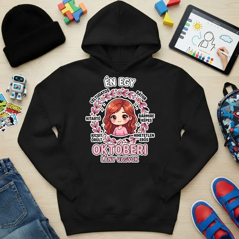 Gyerek kapucnis pulcsi