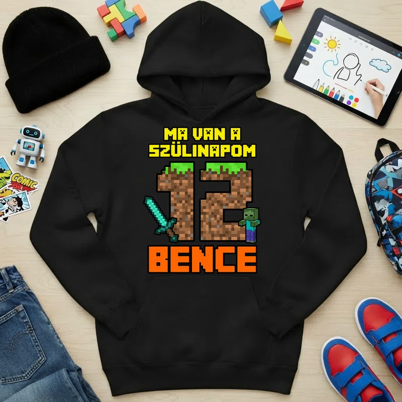 Gyerek kapucnis pulcsi