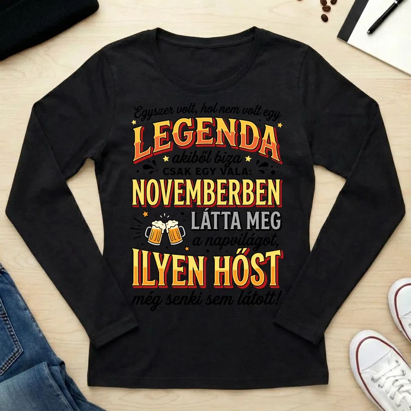 Női hosszú ujjú póló