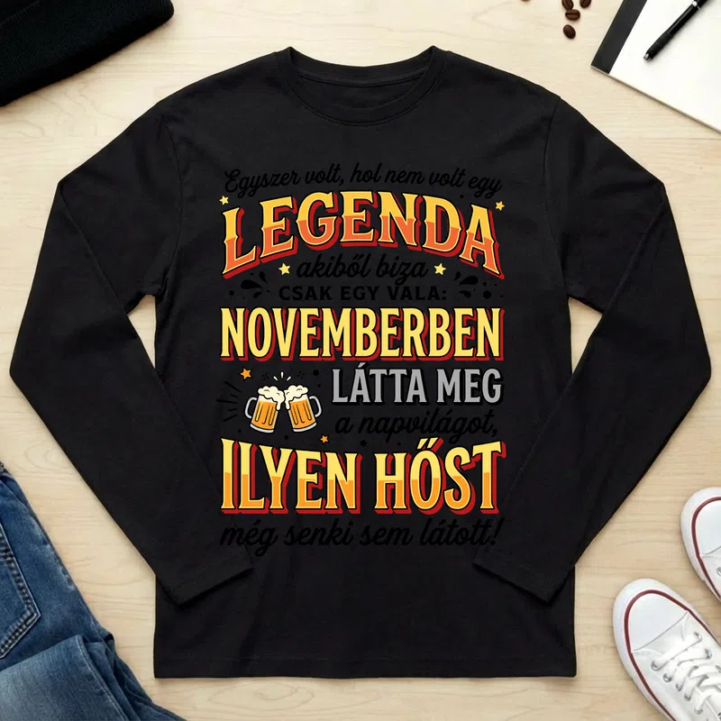 Unisex hosszú ujjú póló