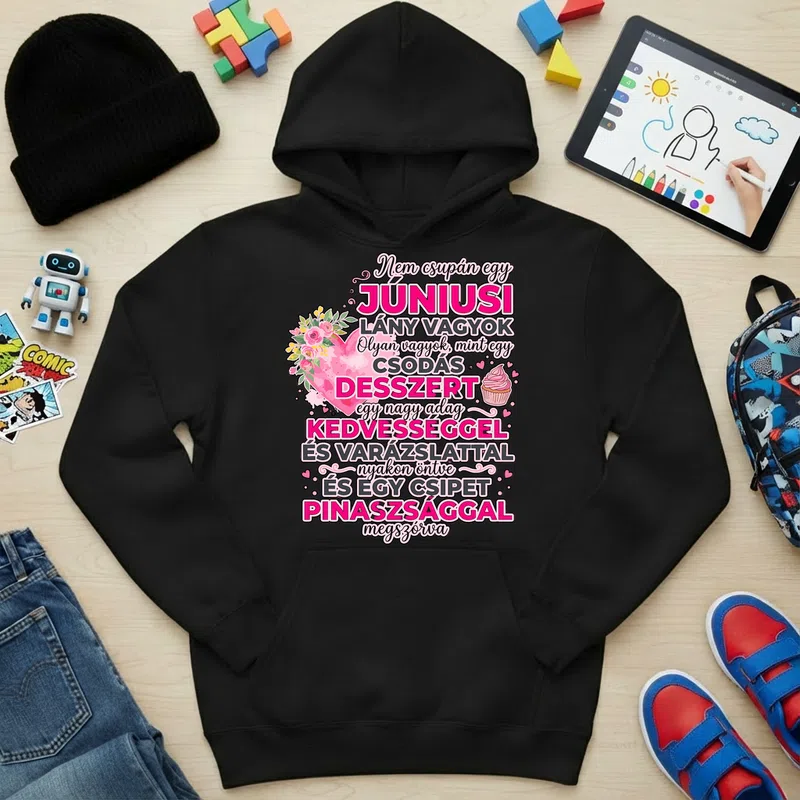 Gyerek kapucnis pulcsi